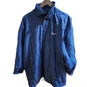 Nike Vintage 90's Logo Spell Out Navy Jacket